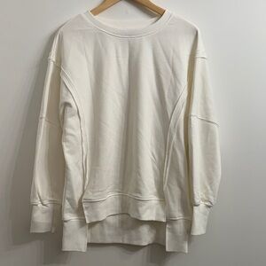⭐️NWOT off-white sweatshirt w/ side slit